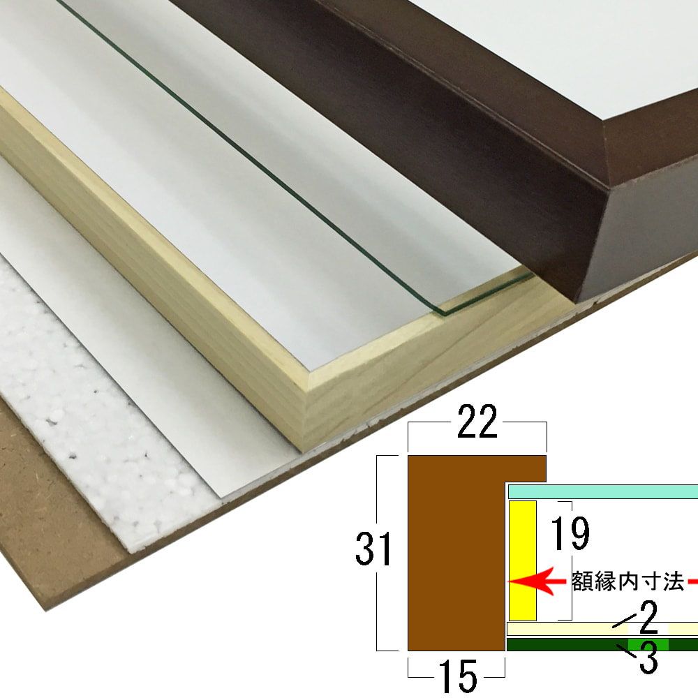 立体額 構造断面図