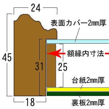 立体額 構造断面図