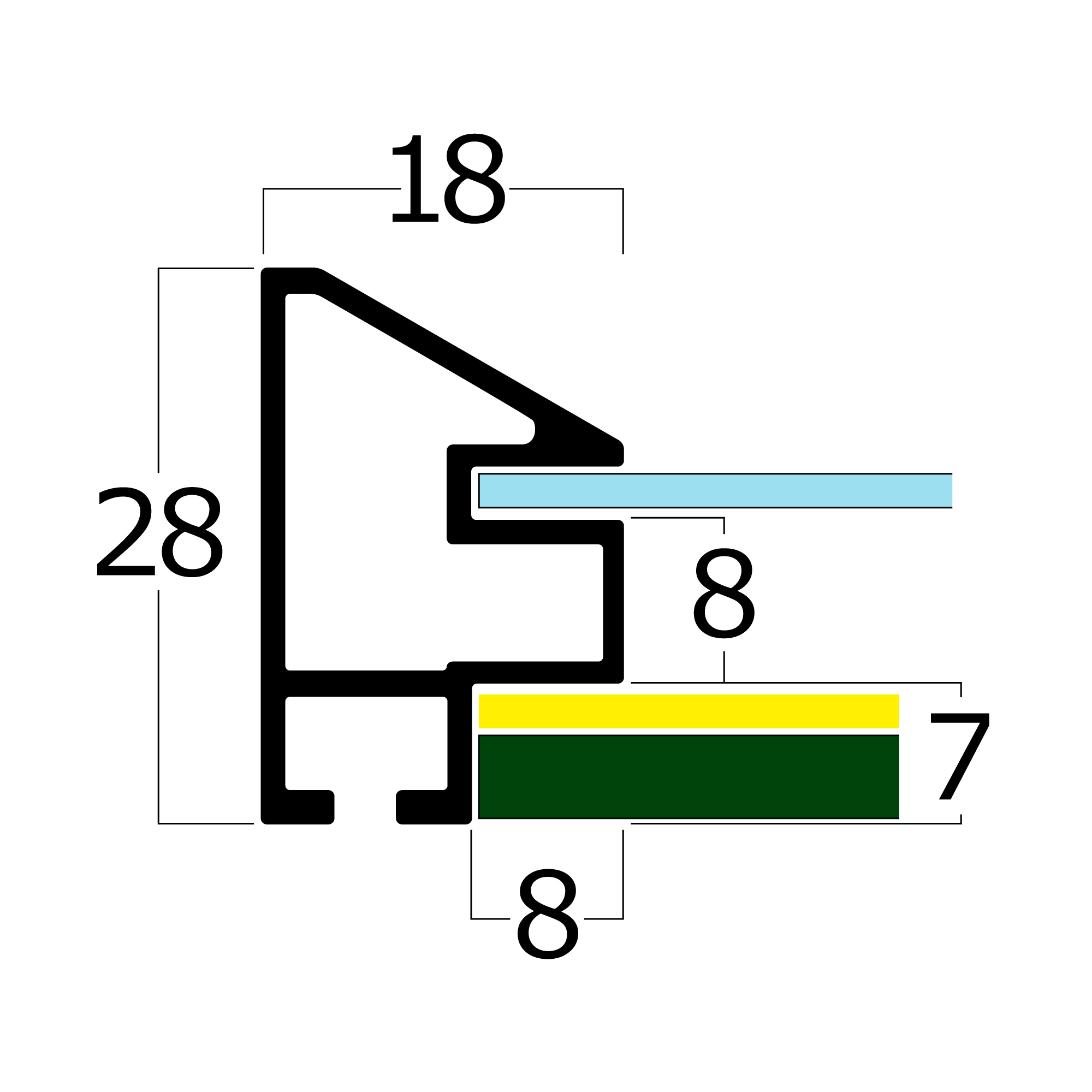 一般額 クレーツの断面図