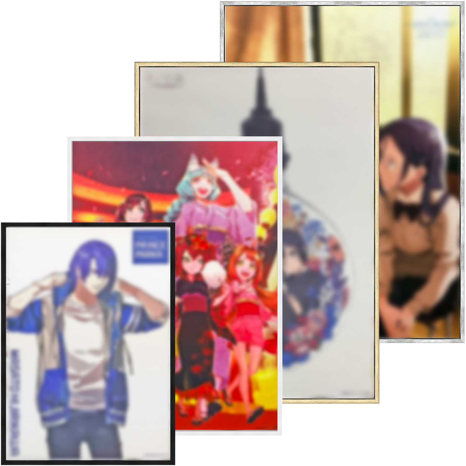 たるみの気になる布ポスターを、ビシッと伸ばして飾ります!!
